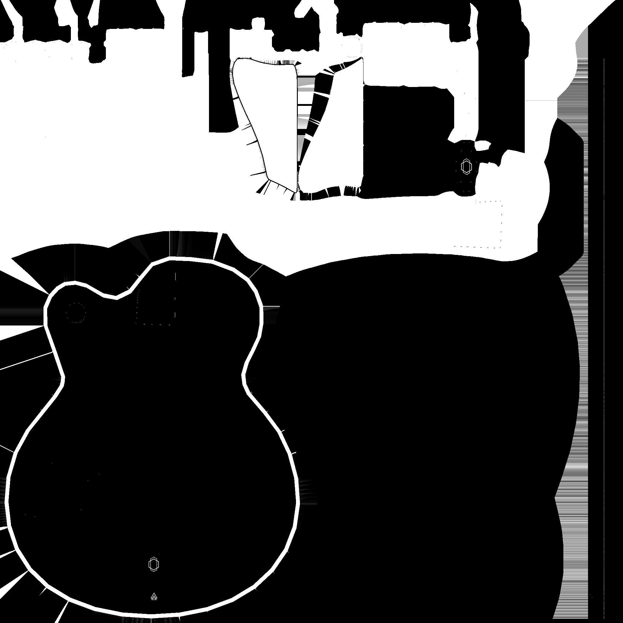 Electric Guitar J06 Pink - Music Instrument Design Low-poly 3D model_19