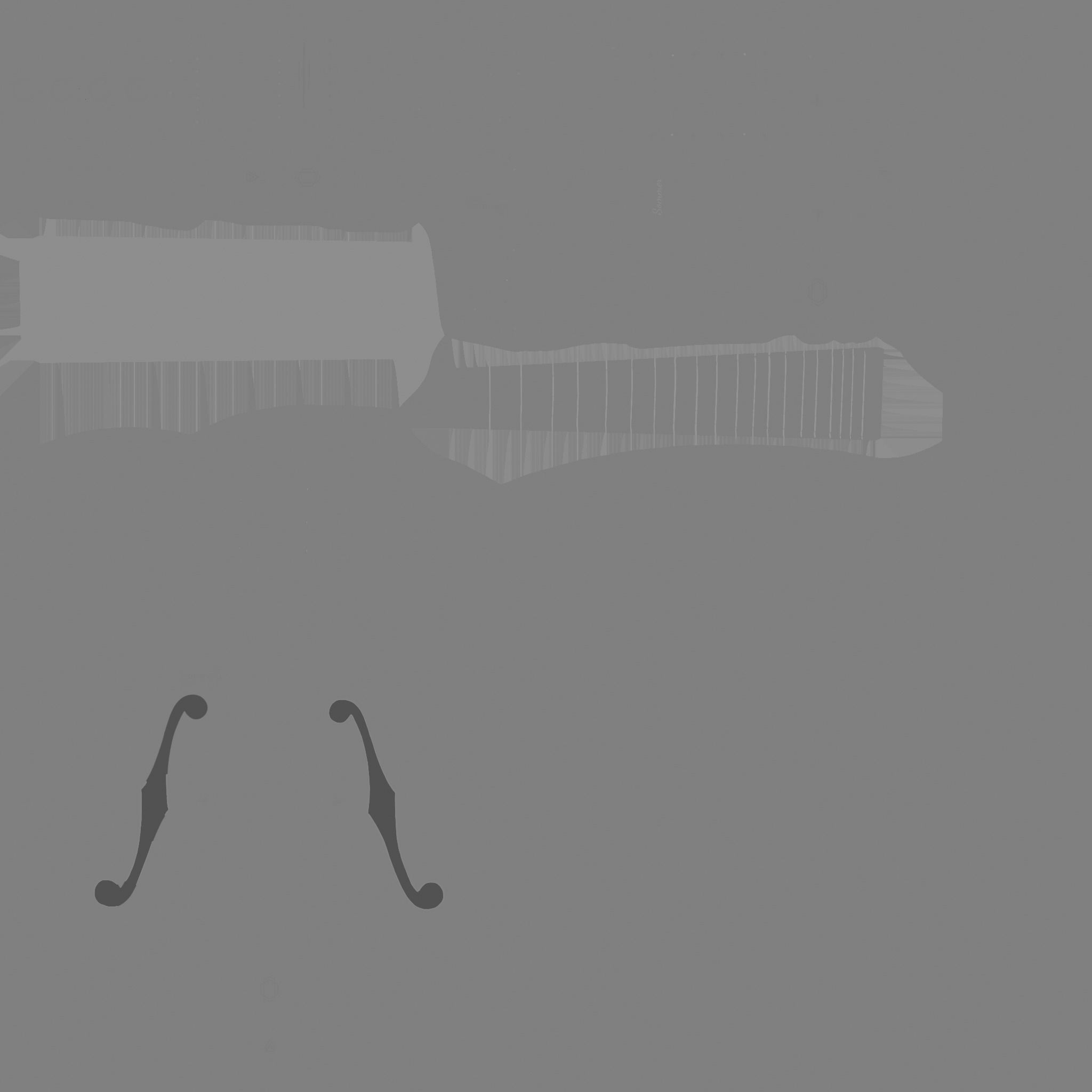 Electric Guitar J06 Pink - Music Instrument Design Low-poly 3D model_21