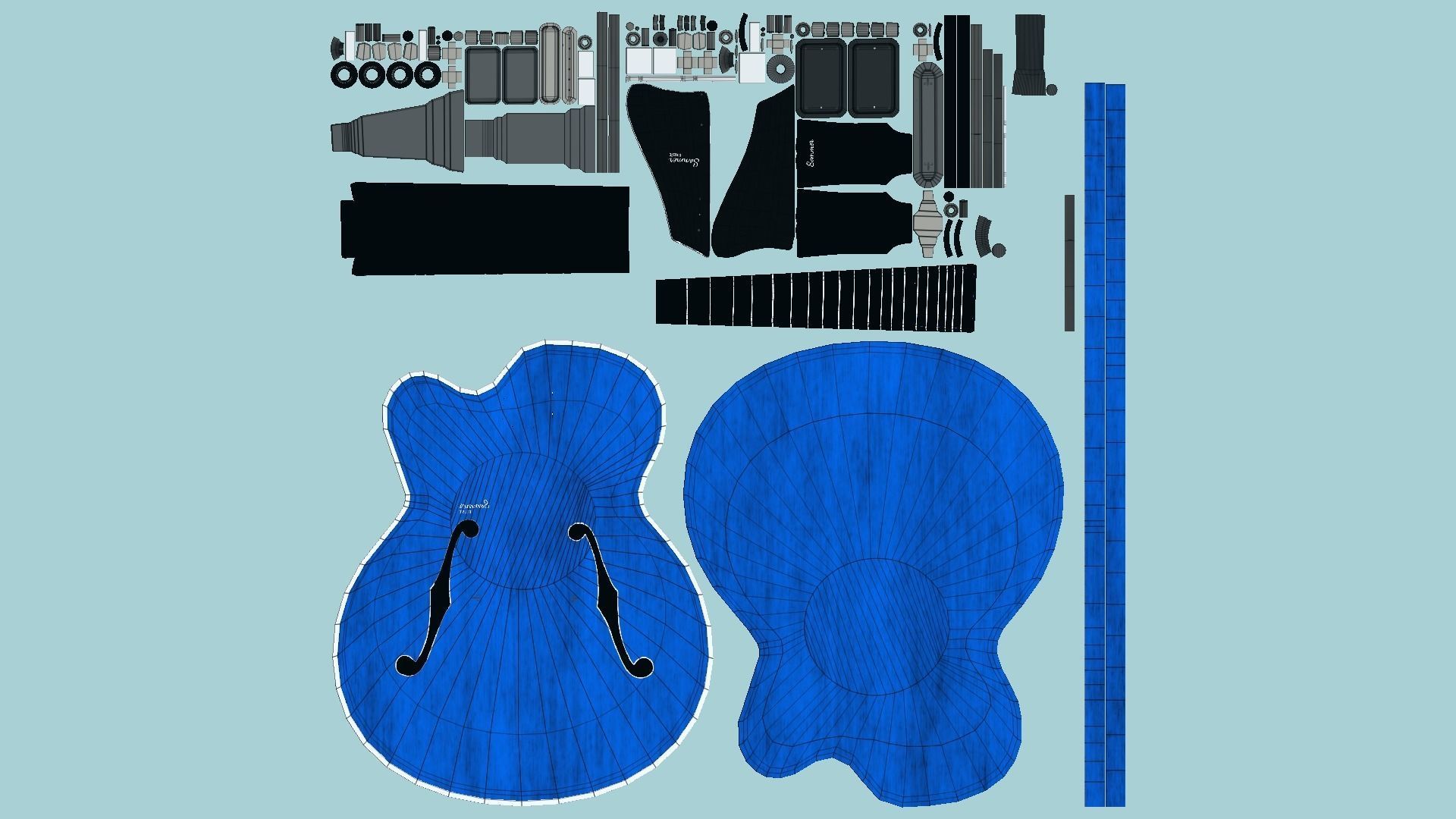 10 Electric Guitar J Collection - Music Instrument Design _76