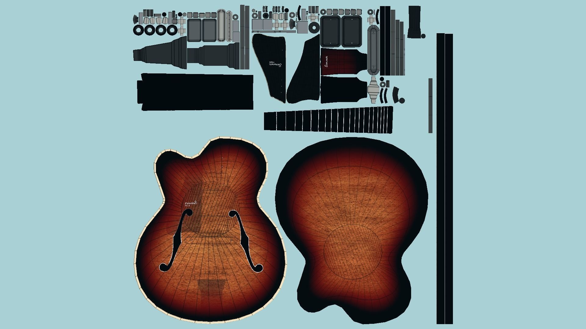 10 Electric Guitar J Collection - Music Instrument Design _80