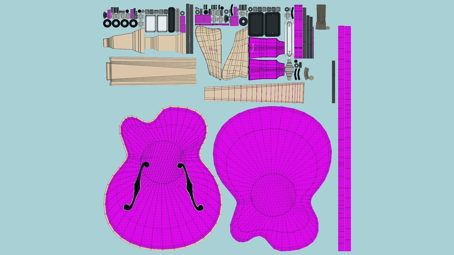 10 Electric Guitar J Collection - Music Instrument Design _79