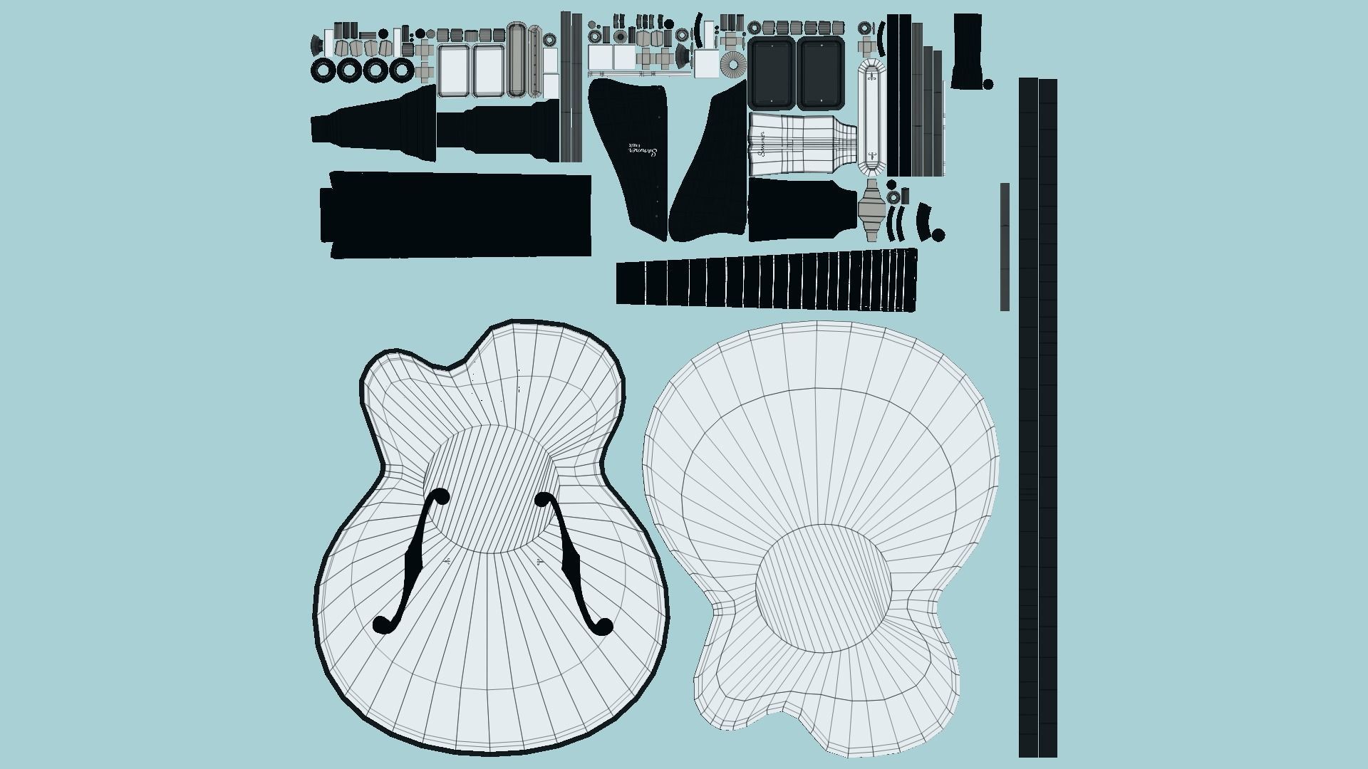 10 Electric Guitar J Collection - Music Instrument Design _68
