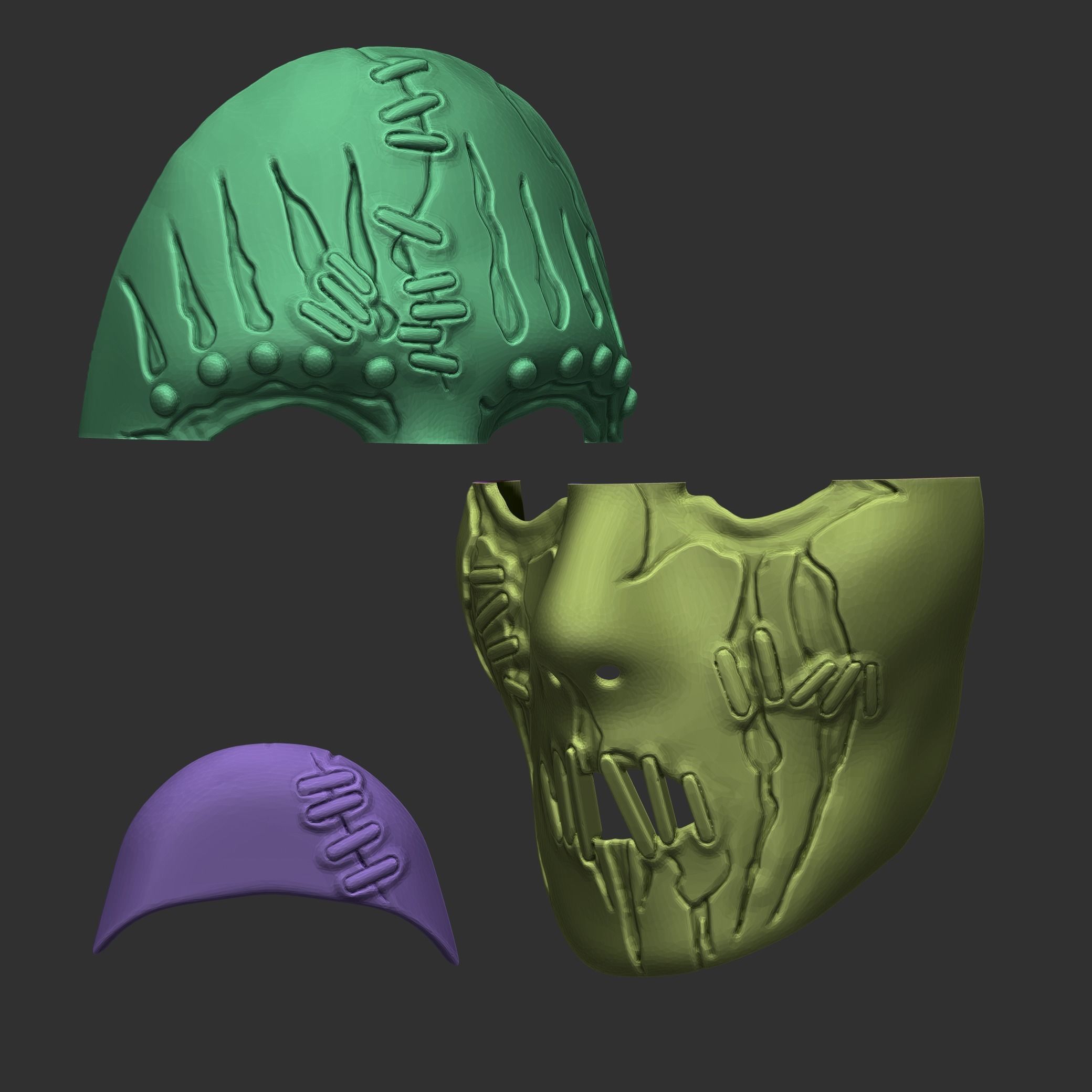 Joey Jordison mask 3D print model_10