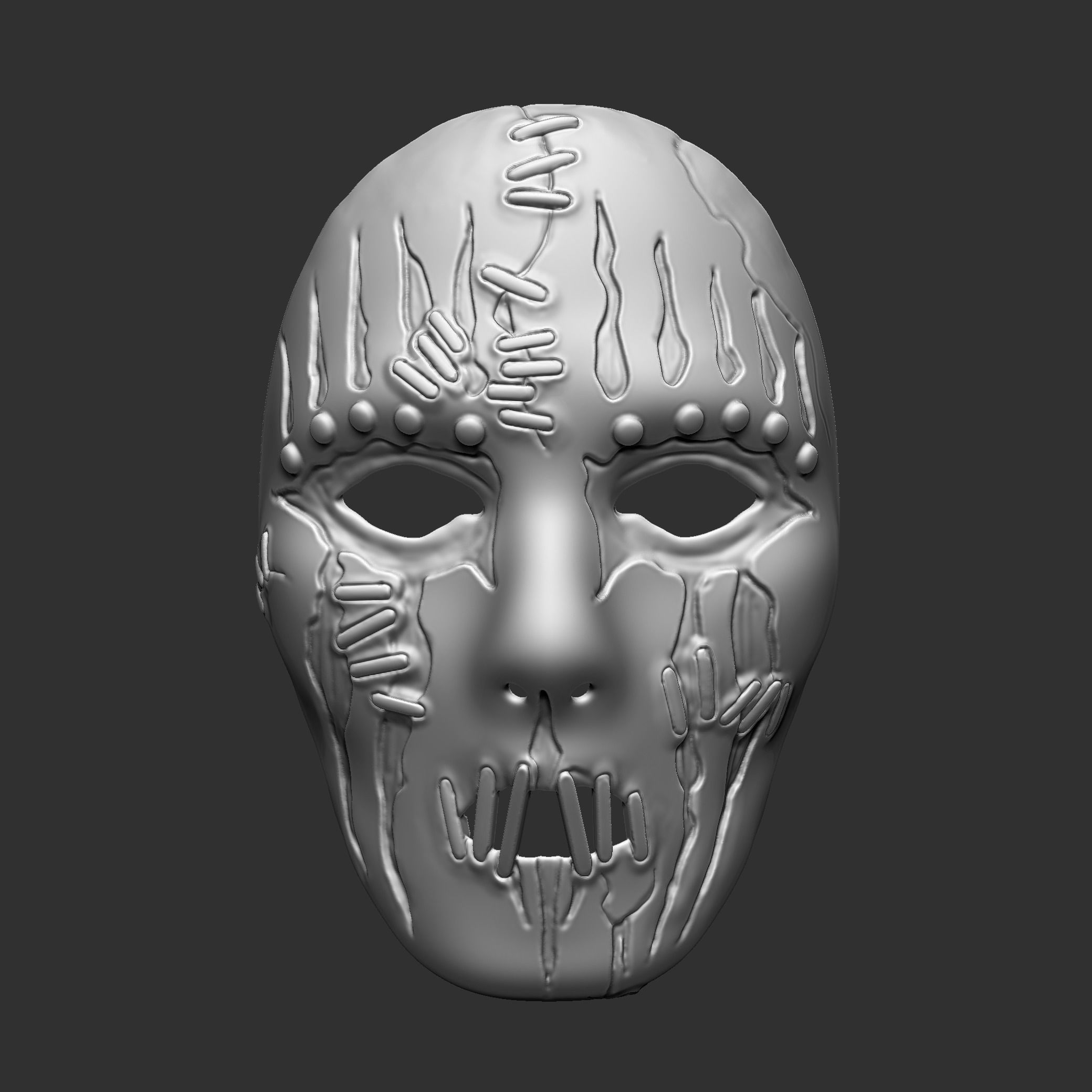 Joey Jordison mask 3D print model_1