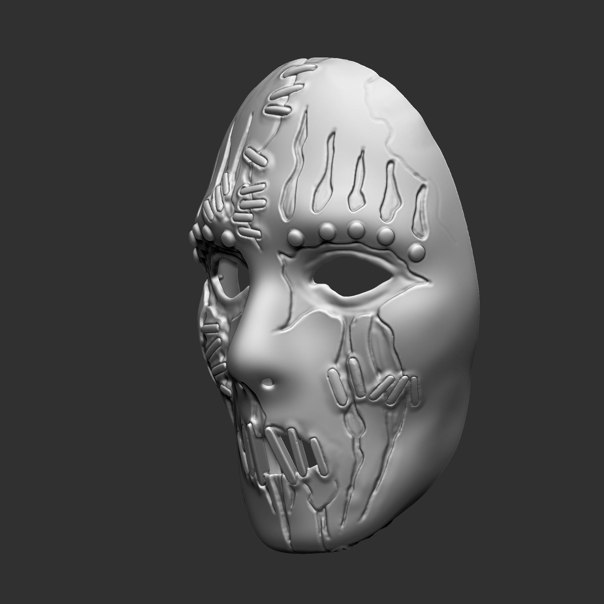 Joey Jordison mask 3D print model_9