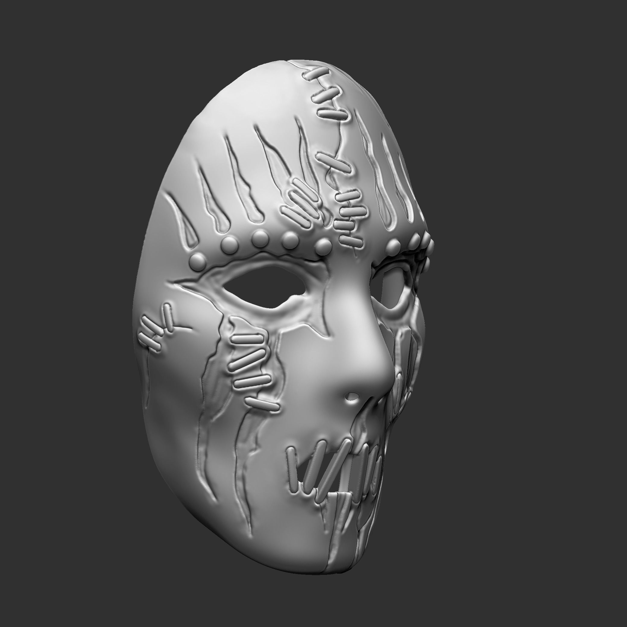 Joey Jordison mask 3D print model_2