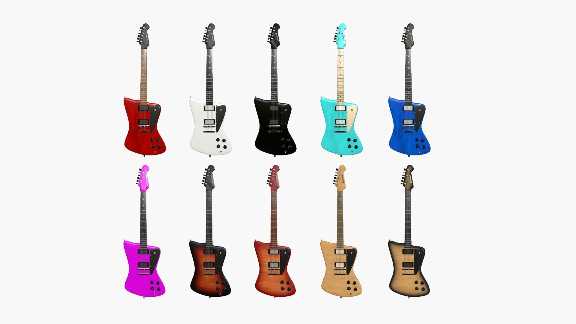 99 Electric Guitar Super Collection - Music Instrument Design _15