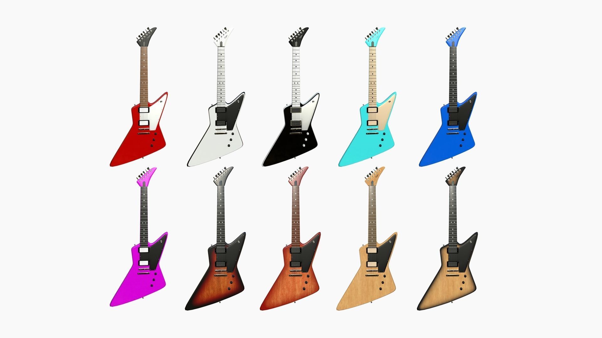 99 Electric Guitar Super Collection - Music Instrument Design _12