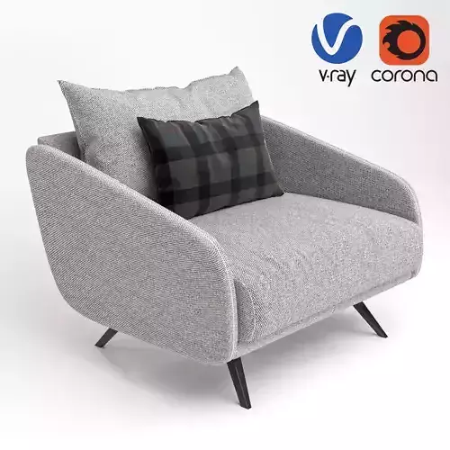 MODERN FABRIC  ARMCHAIR