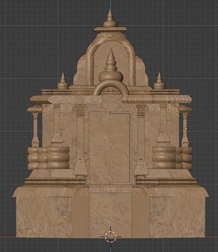  Indian Temple 3D model Low-poly 3D model