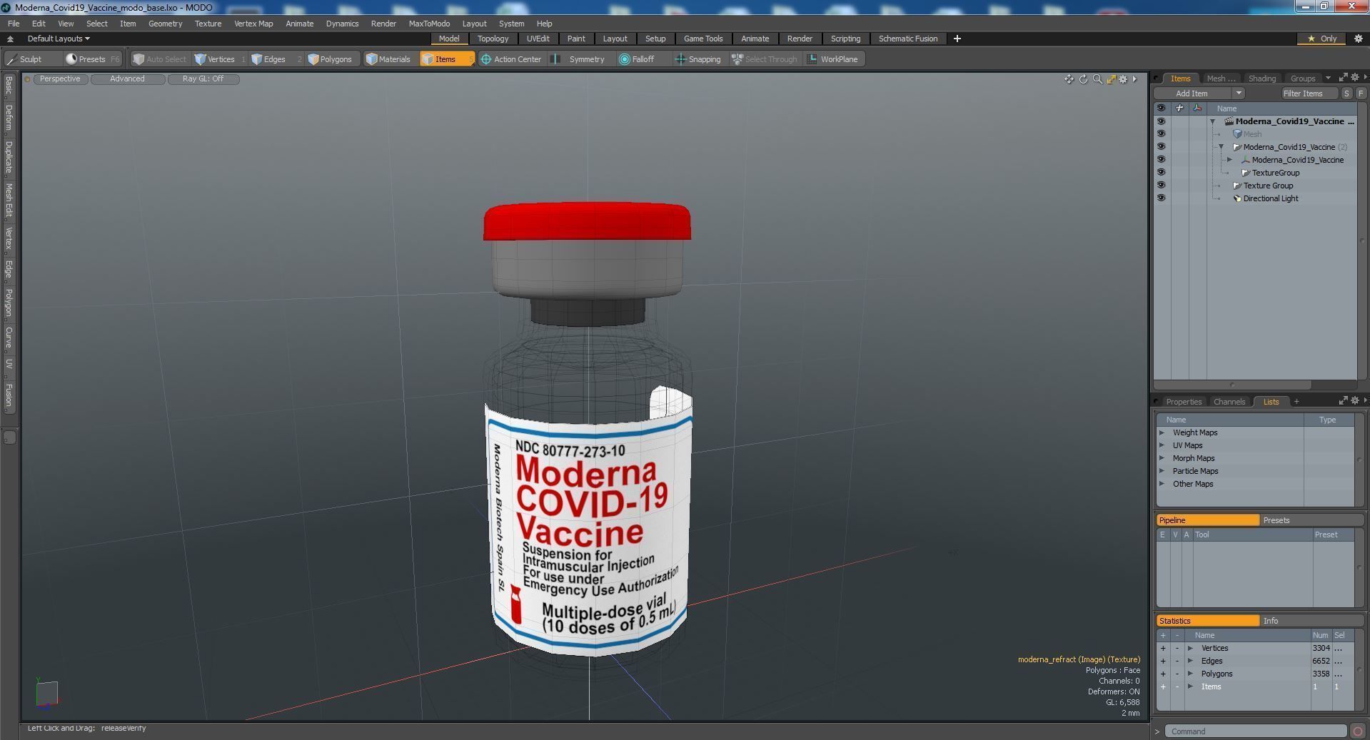 Moderna Covid19 Vaccine 3D model_27