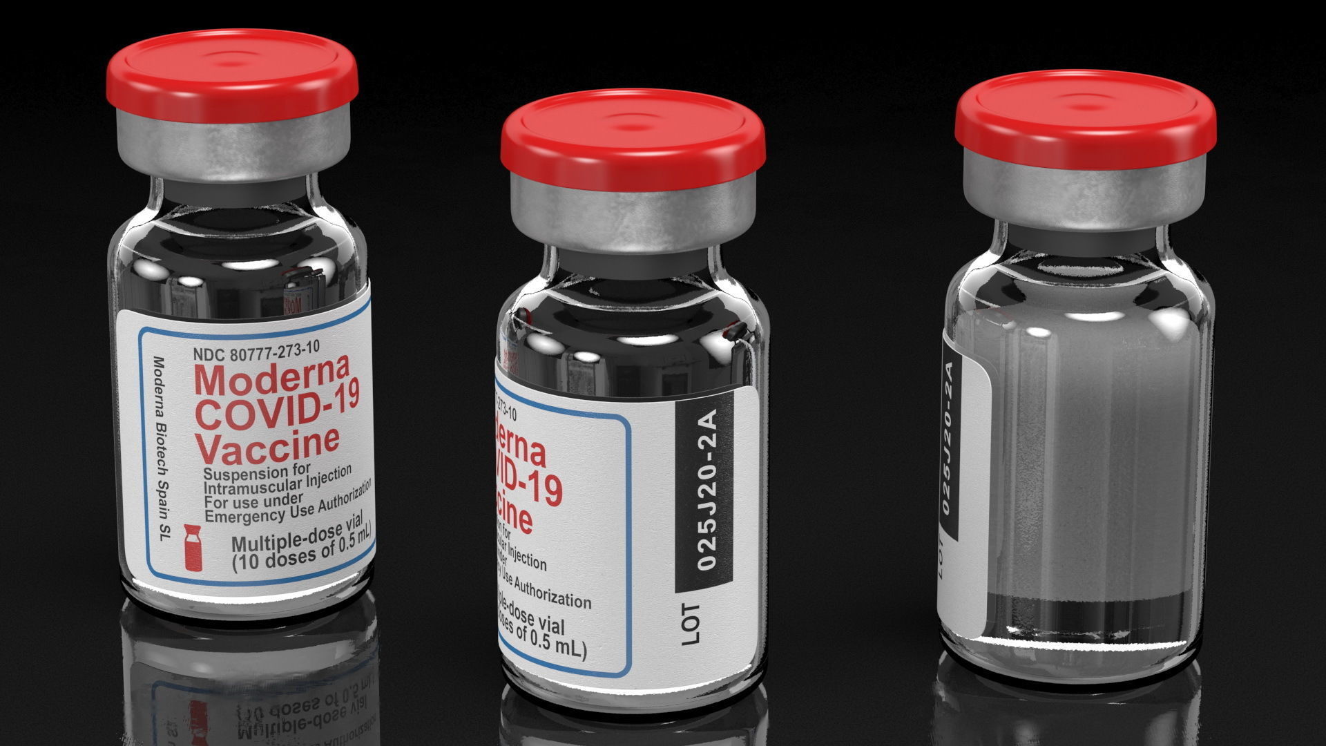 Moderna Covid19 Vaccine 3D model_5