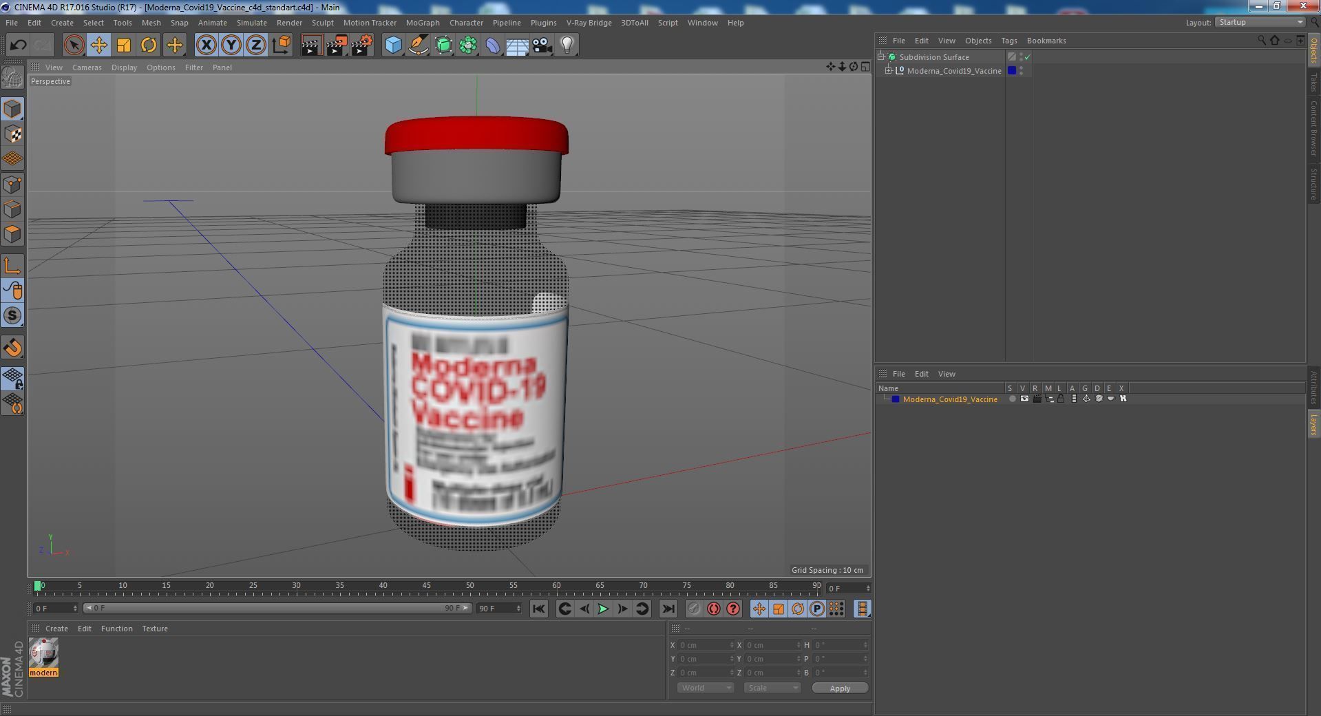 Moderna Covid19 Vaccine 3D model_28