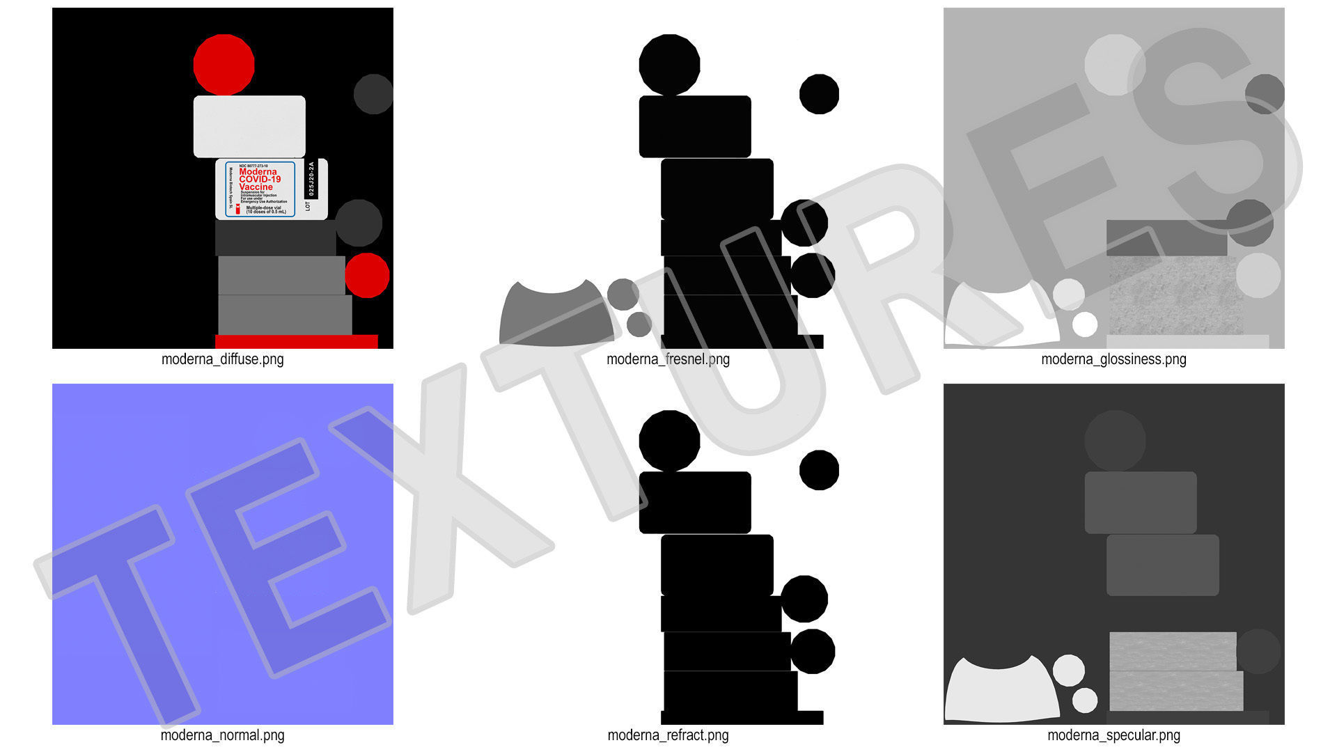 Moderna Covid19 Vaccine 3D model_16