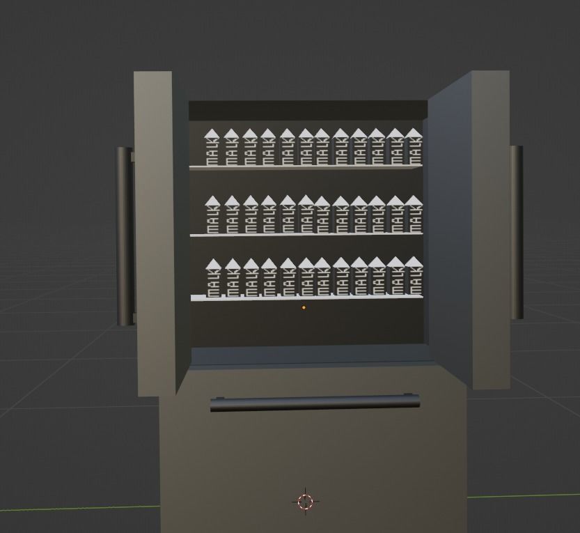 Malk Fridge Free 3D model_5