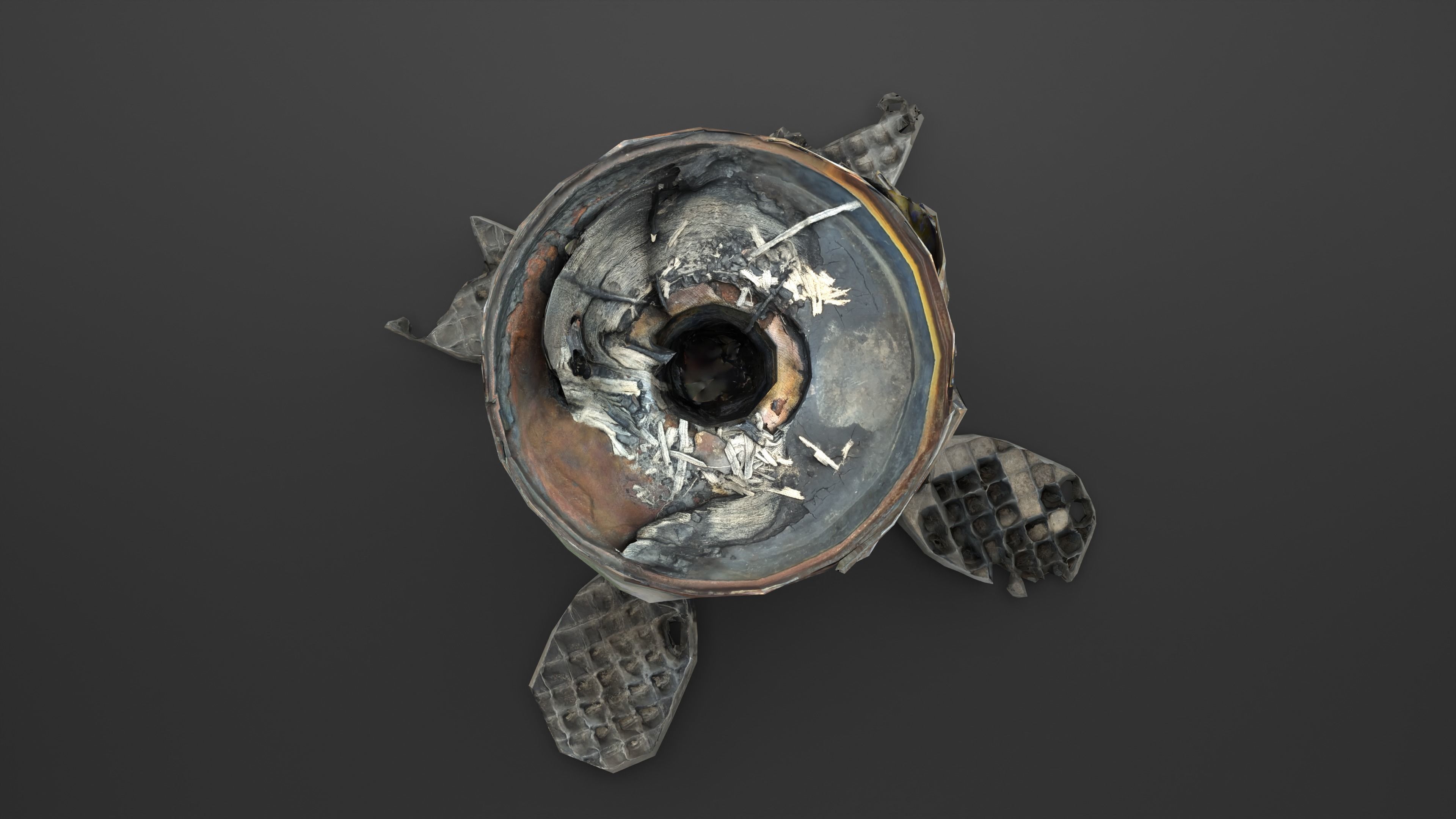 Destroyed OTR-21 SS-21 Scarab Tochka-U Photoscan Game Ready Low-poly 3D model_21