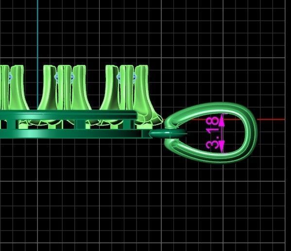 elegant set earrings and pendant with stones  and flower 3D Model Collection_16