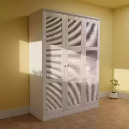 White Pine Wardrobe 3 Doors CL101
