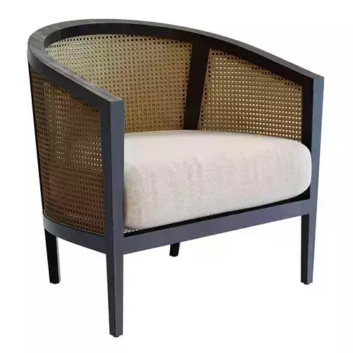 Crate and Barrel Ankara Cane Armchair