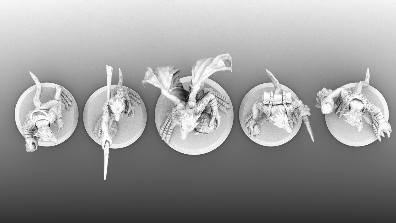 Kobold Miniature 5-Pack 3D print model_25