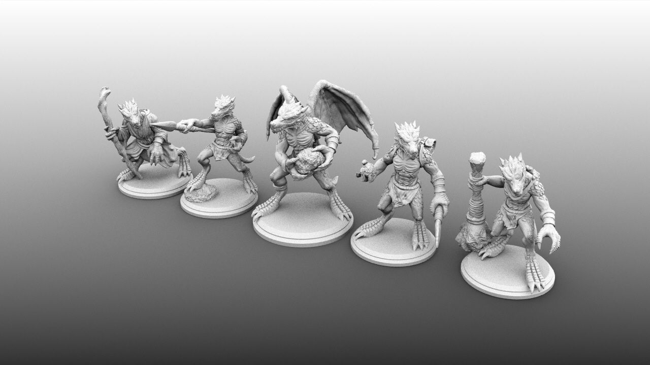 Kobold Miniature 5-Pack 3D print model_22
