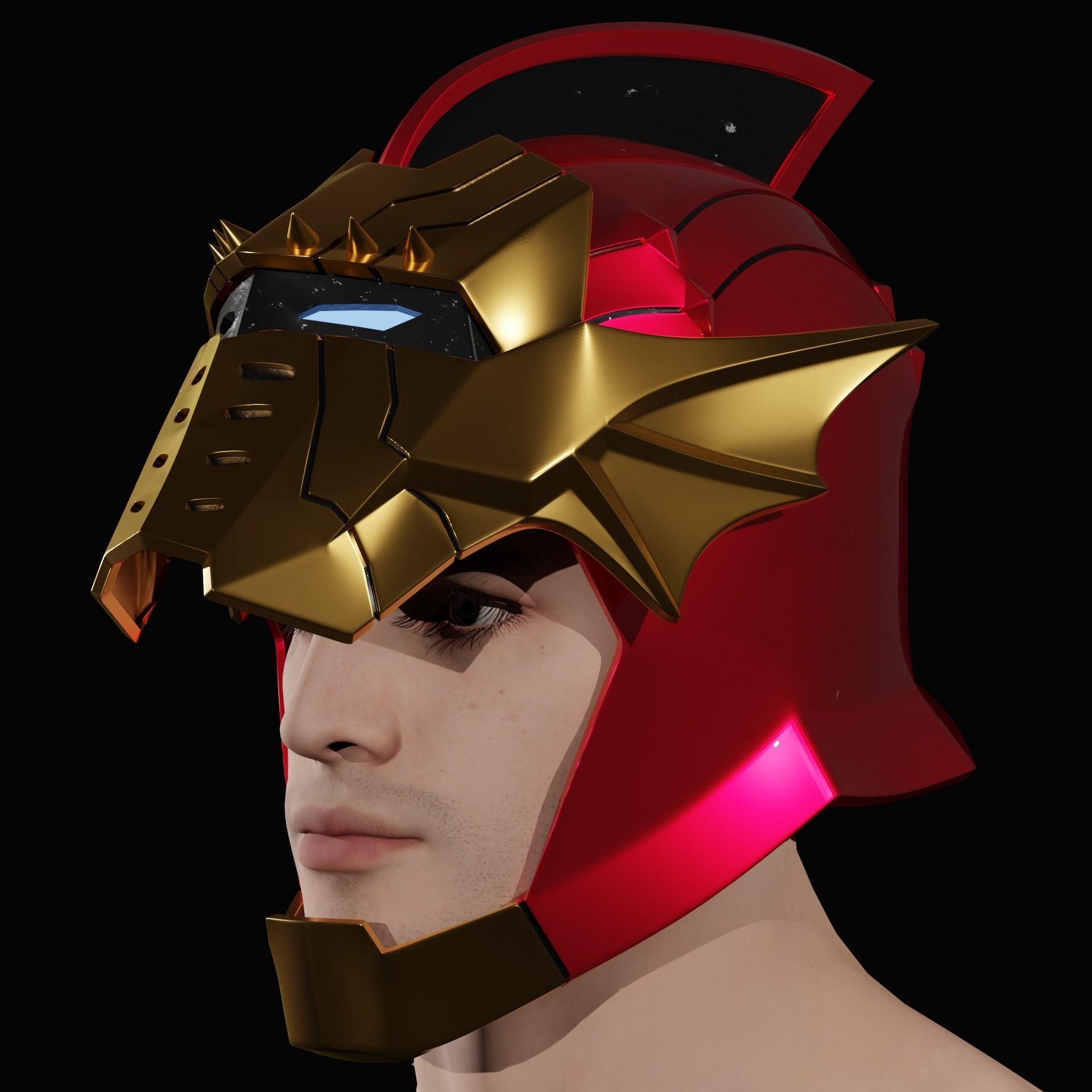 Iron Man War of the Realms Helmet 3D print model_3