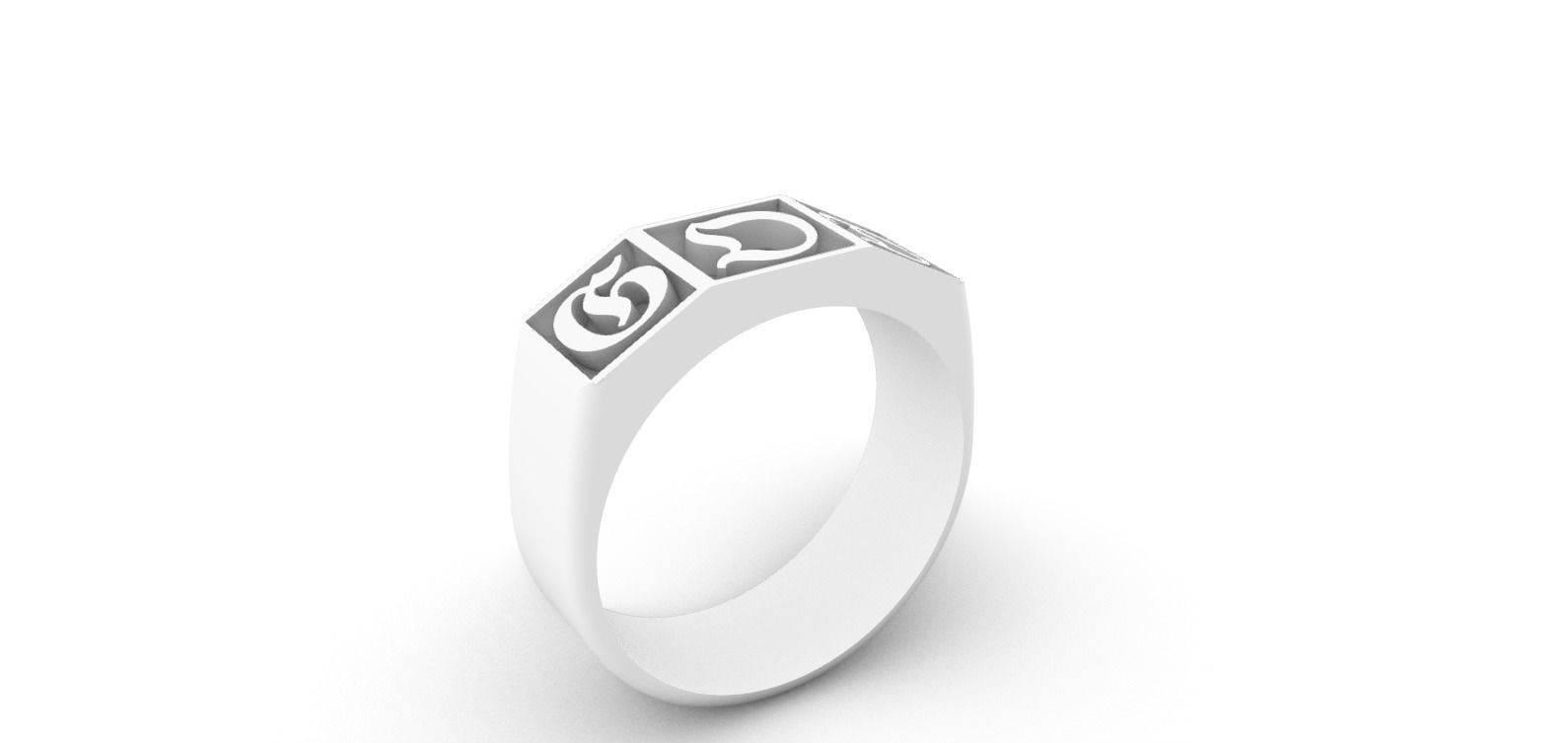 GOD Ring  3D print model_2