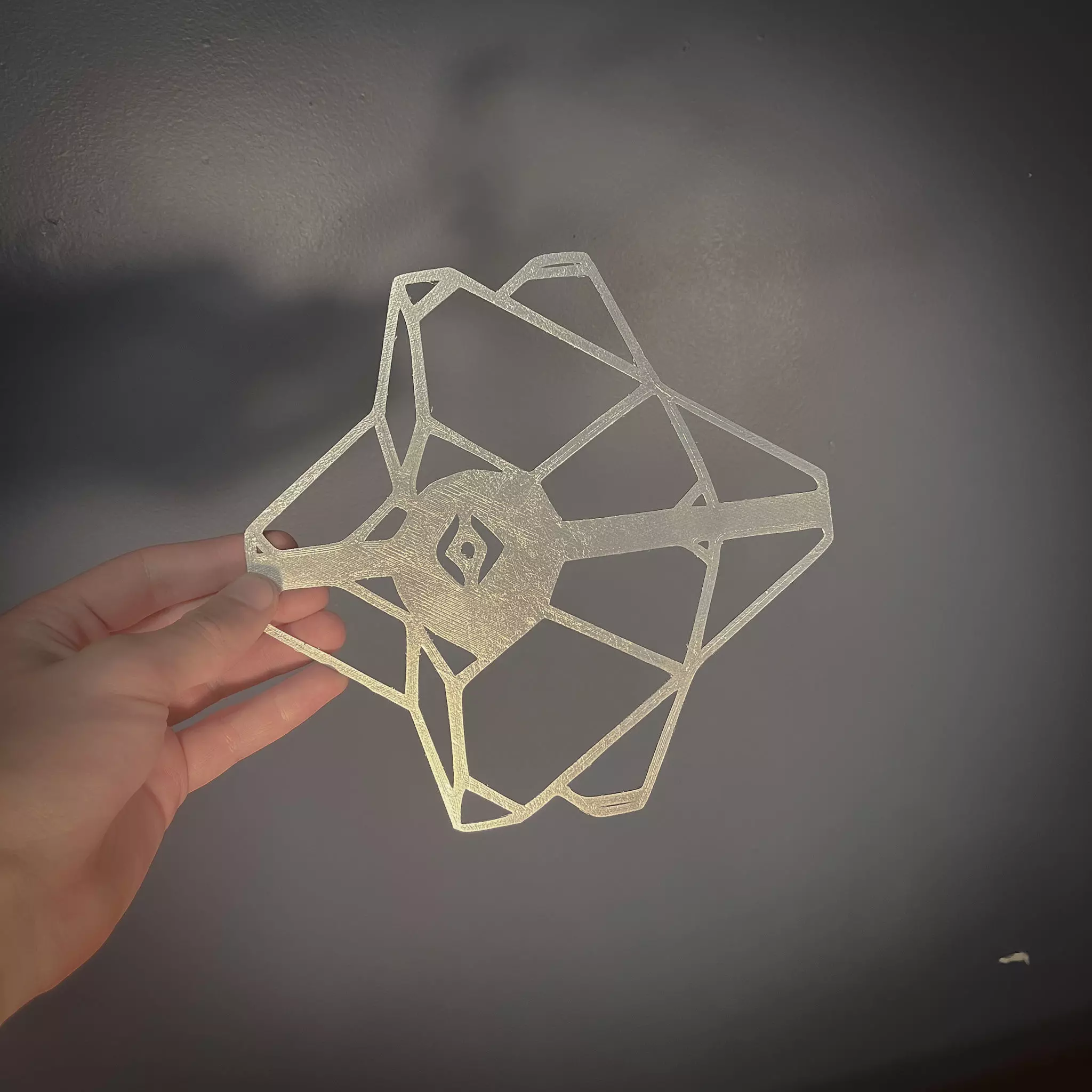 DESTINY 2 GHOST 2D DECOR WALL ART STENCIL SILHOUETTE SILUET 3D print model_0