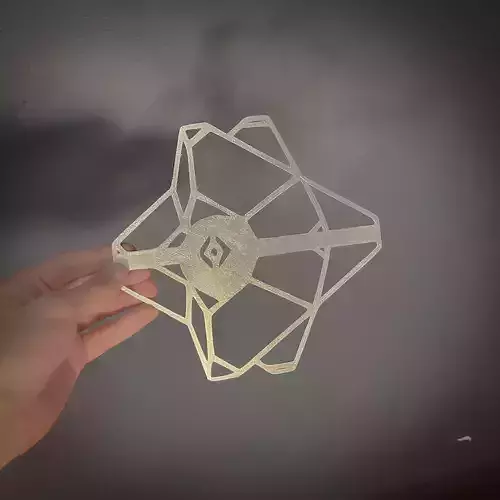 DESTINY 2 GHOST 2D DECOR WALL ART STENCIL SILHOUETTE SILUET