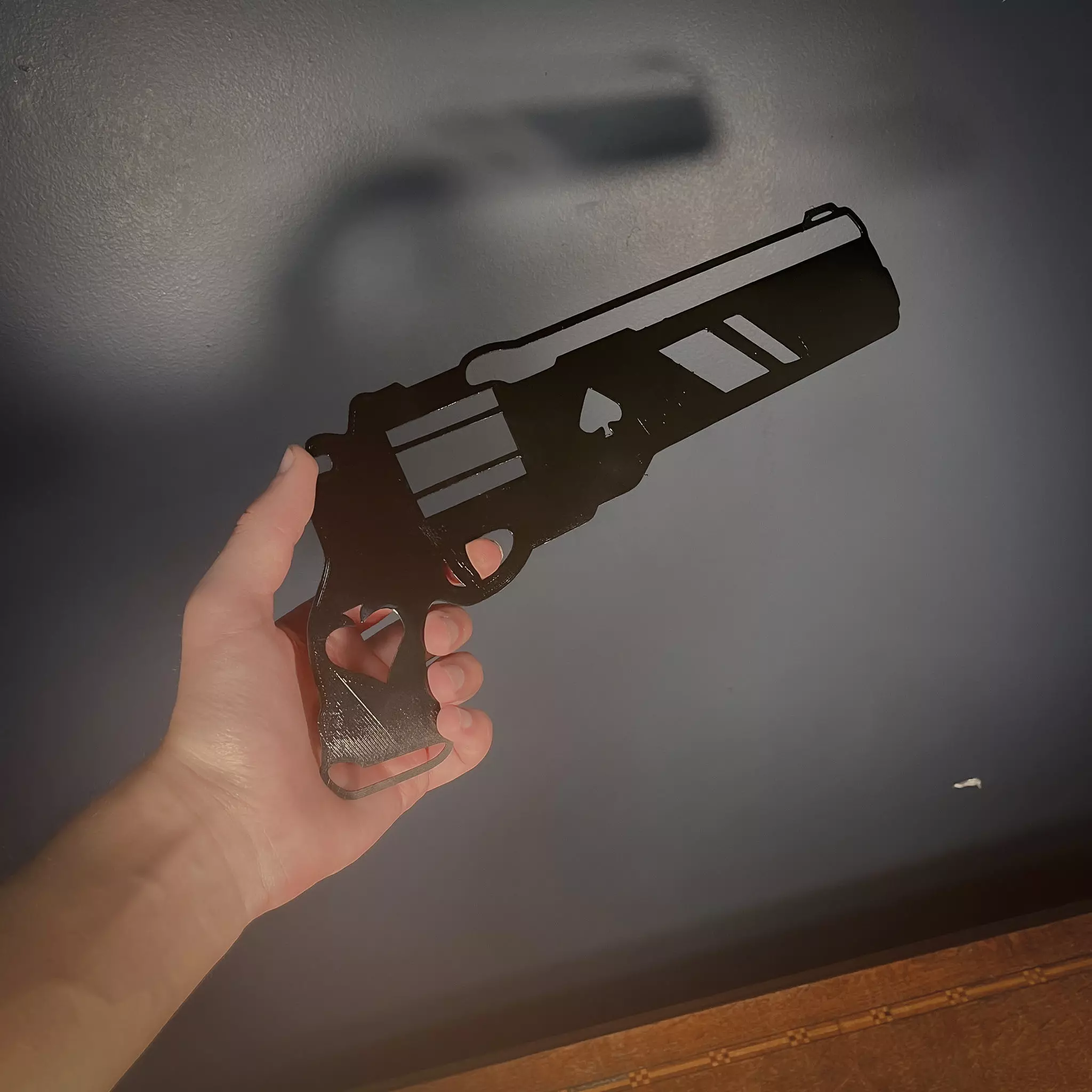 DESTINY 2 ACE OF SPADES 2D DECOR WALL ART STENCIL SILHOUETTE 3D print model