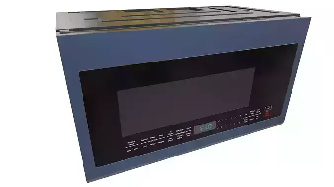 Microwave 3D Model AR VR 