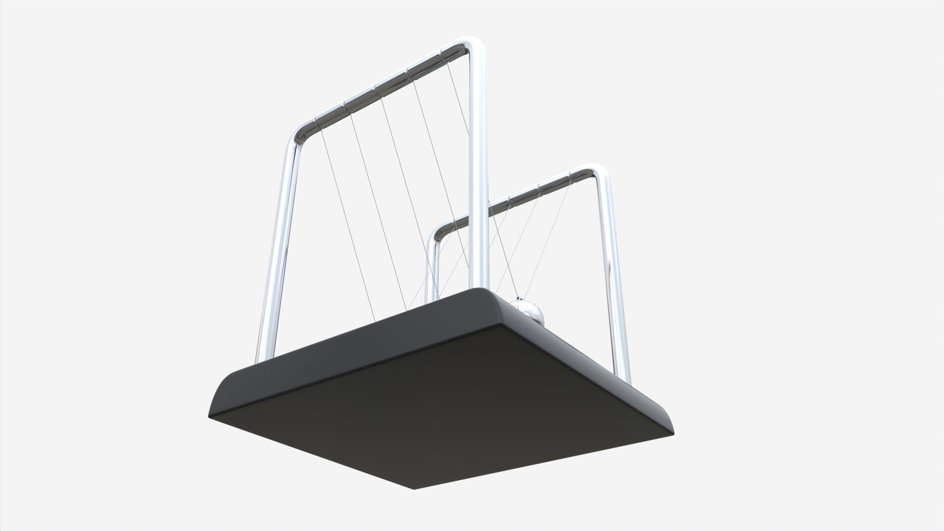 Newton Cradle Balance Steel Balls 01 3D model_1