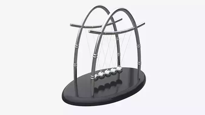Newton Cradle Balance Steel Balls 02