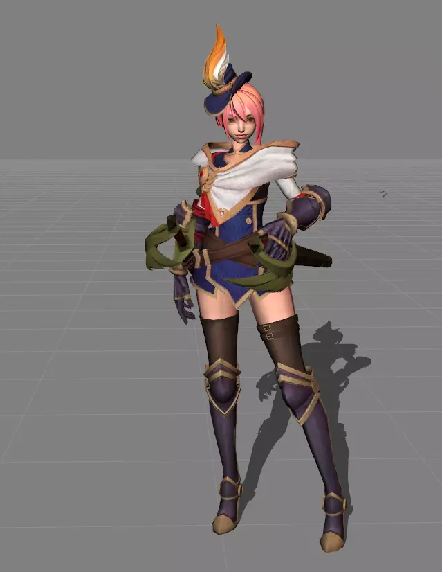 Fanny Royal Cavalry Skin 3D model