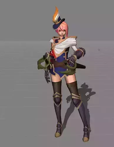 Fanny Royal Cavalry Skin 3D model