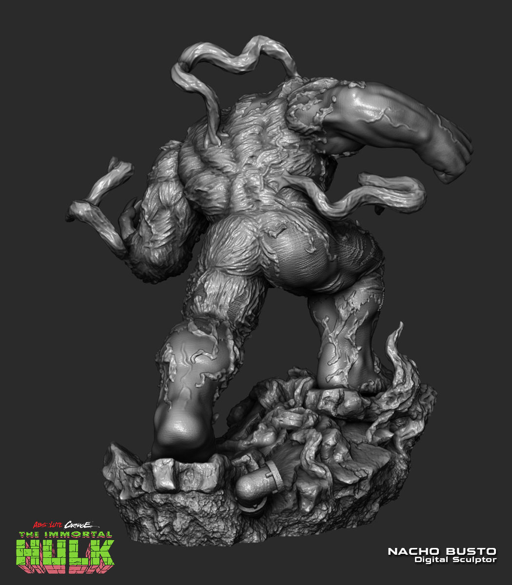 Venomized Hulk - Marvel for 3d print model 3D print model_7