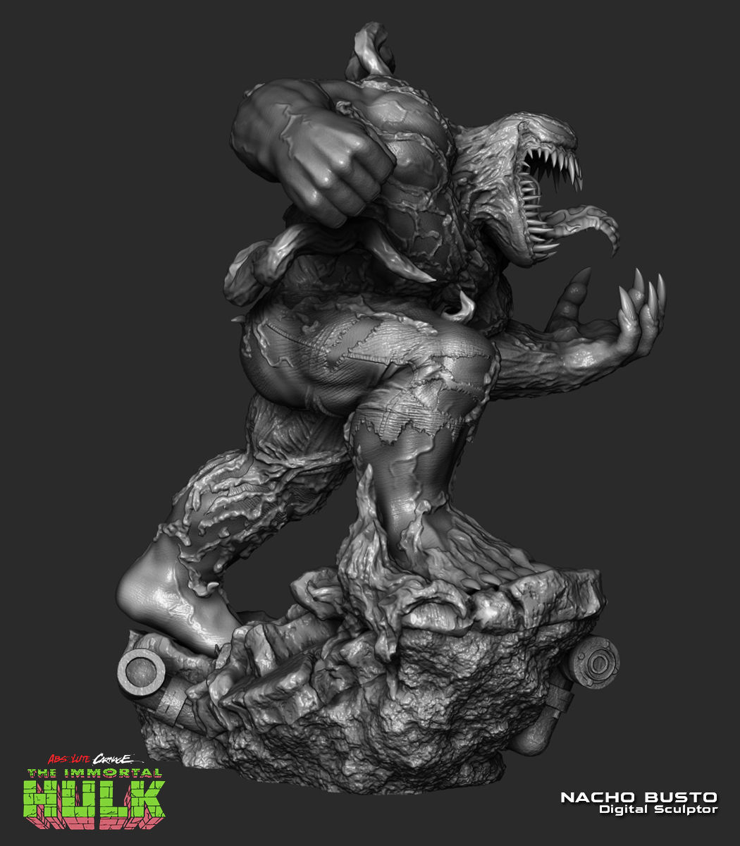 Venomized Hulk - Marvel for 3d print model 3D print model_6