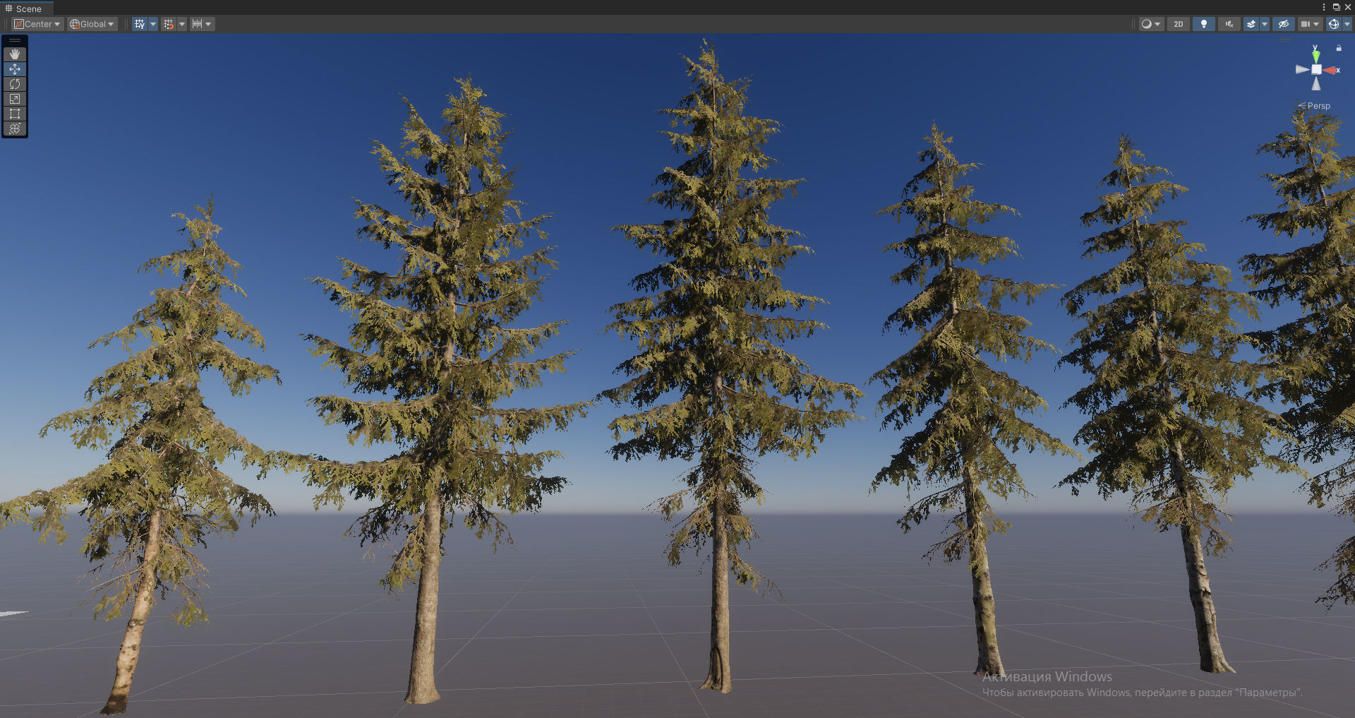 Spruce Trees Low-poly 3D model_27
