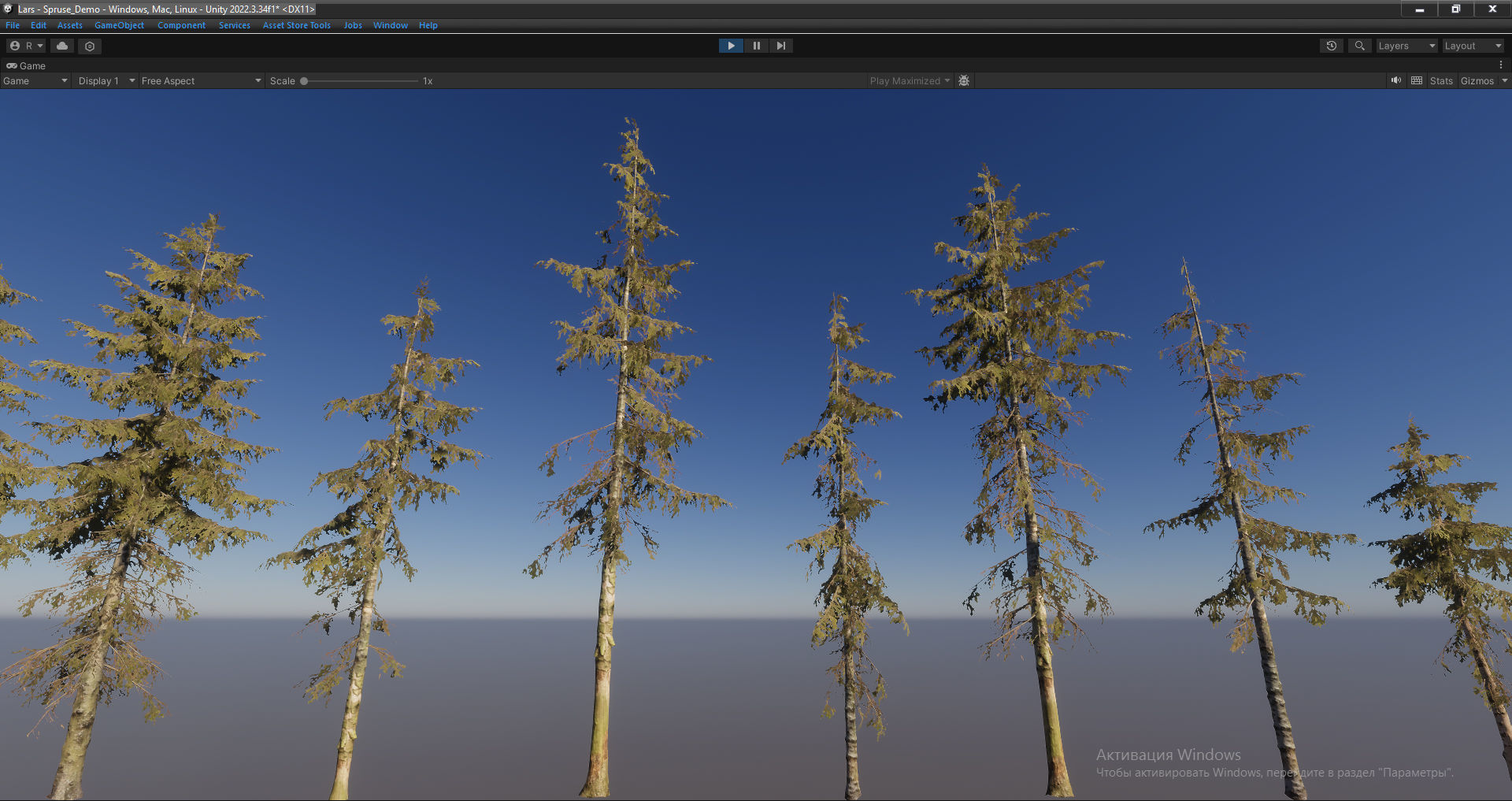 Spruce Trees Low-poly 3D model_30