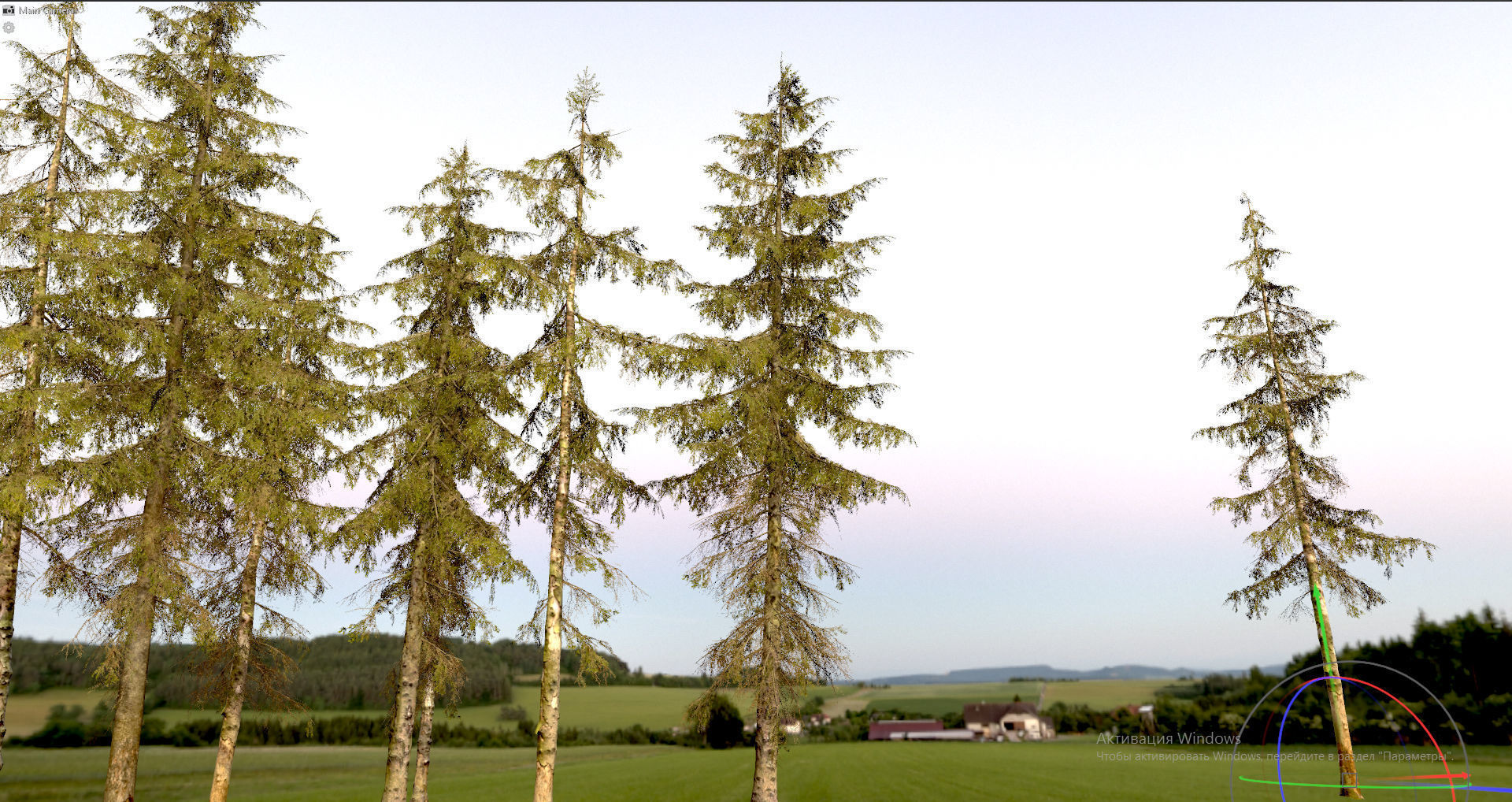 Spruce Trees Low-poly 3D model_4