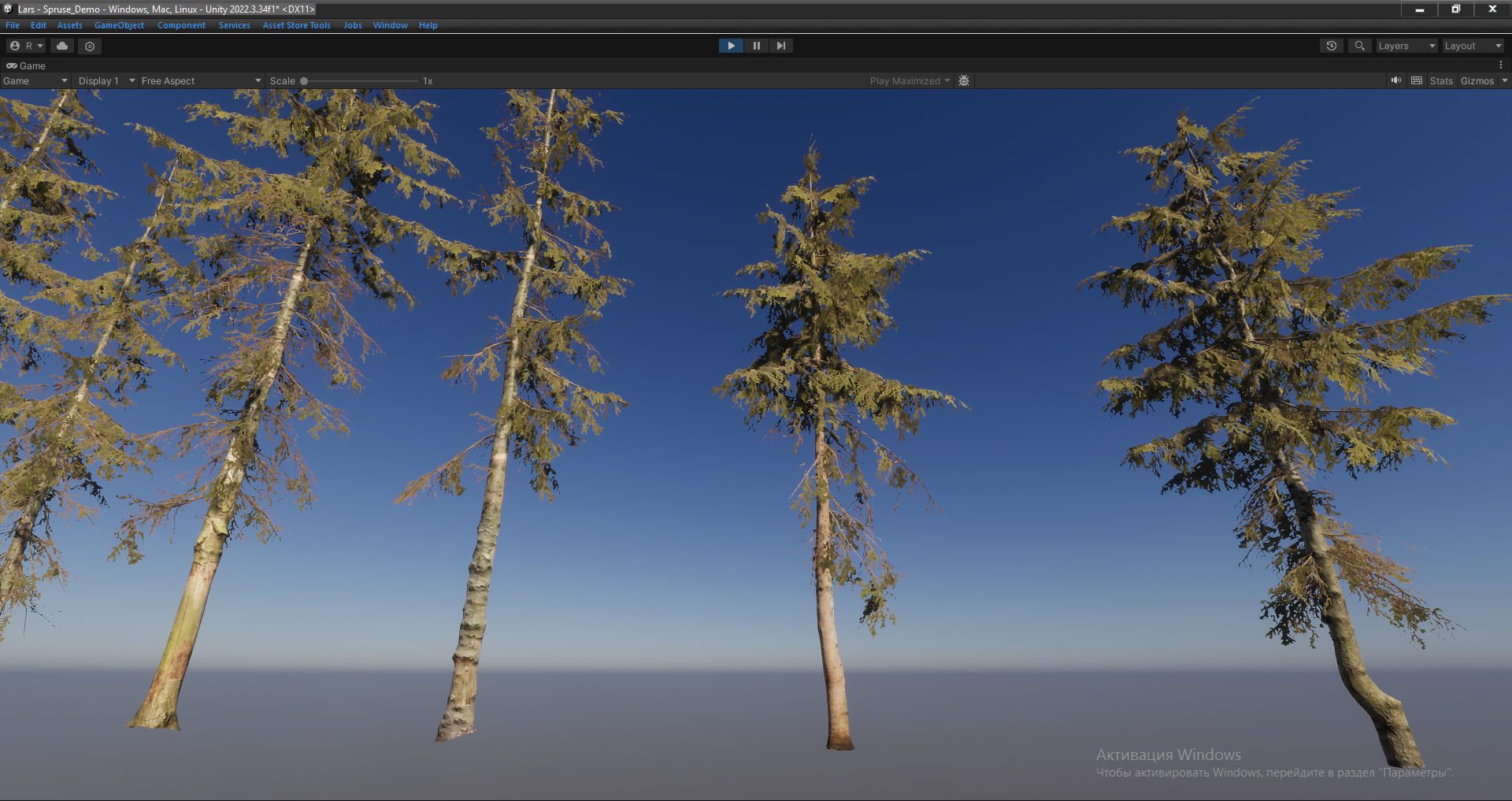 Spruce Trees Low-poly 3D model_28