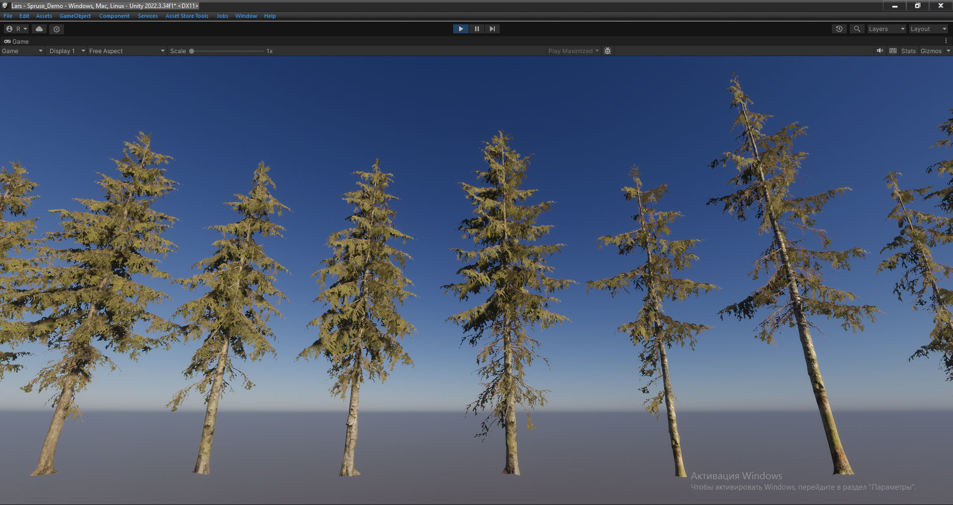 Spruce Trees Low-poly 3D model_29