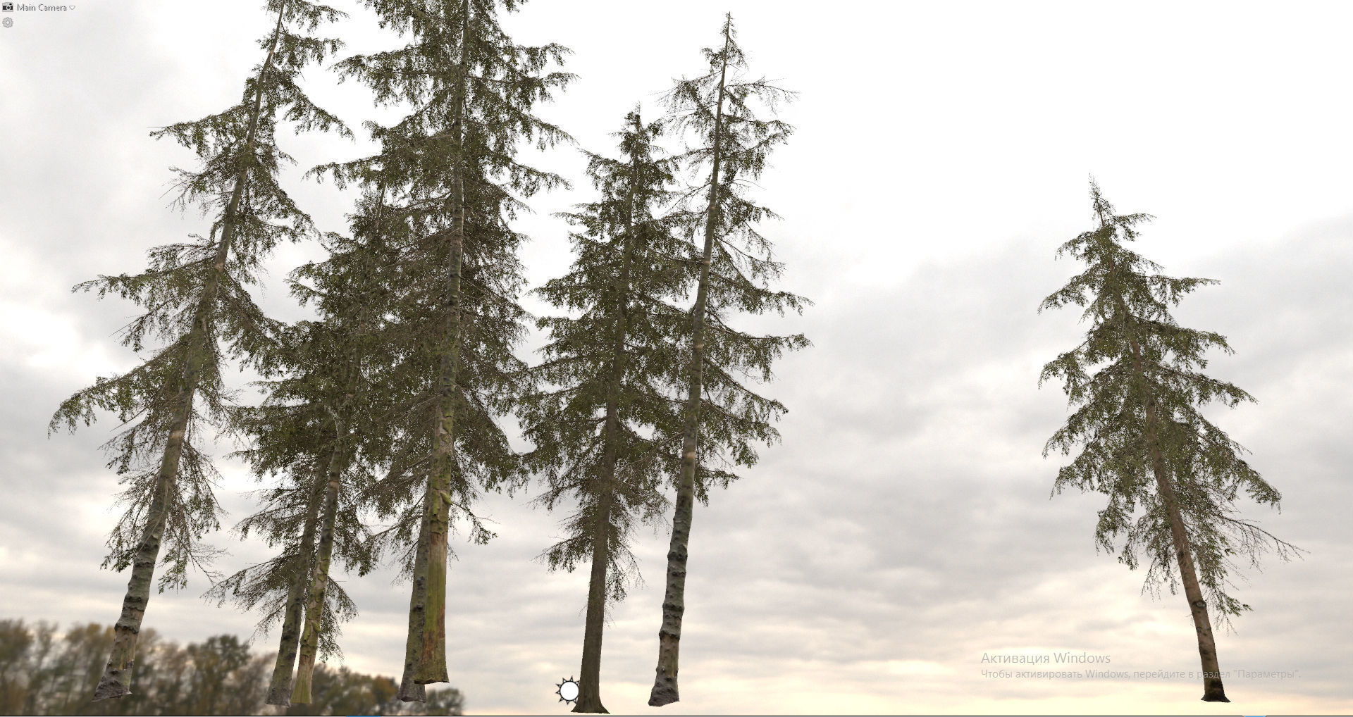 Spruce Trees Low-poly 3D model_11