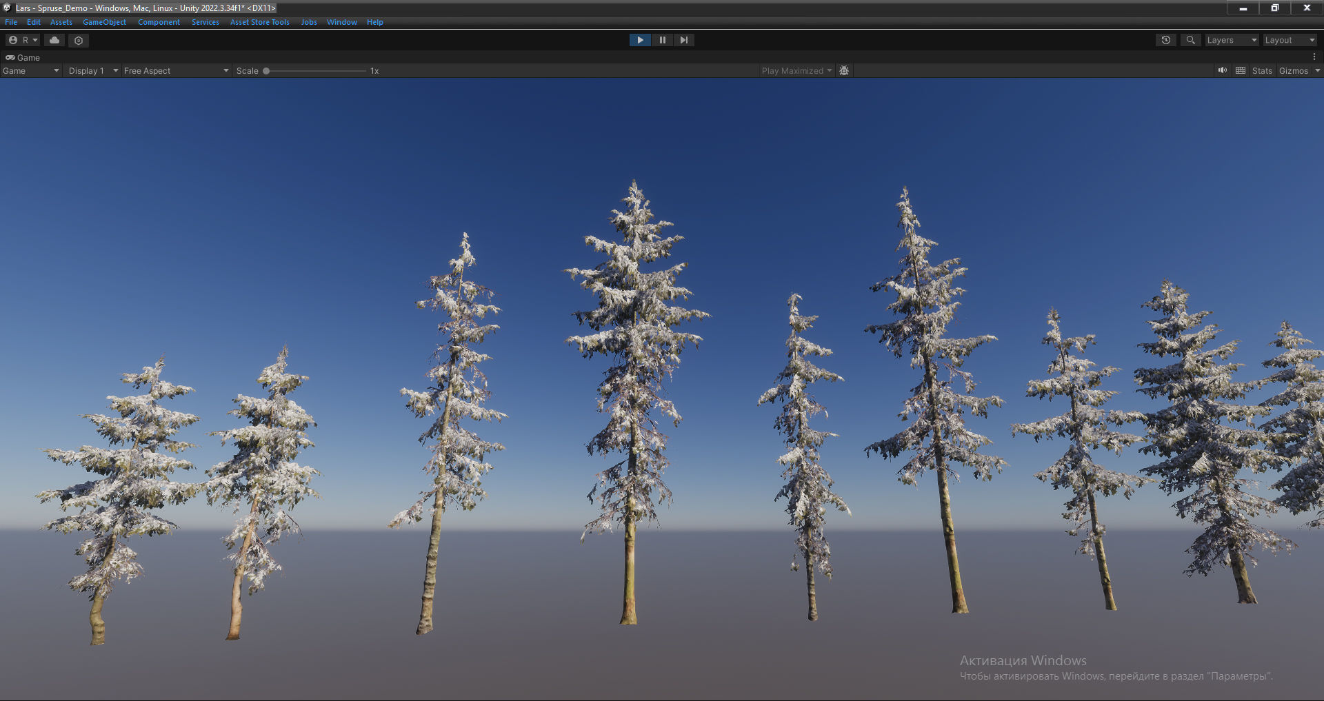 Spruce Trees Low-poly 3D model_26