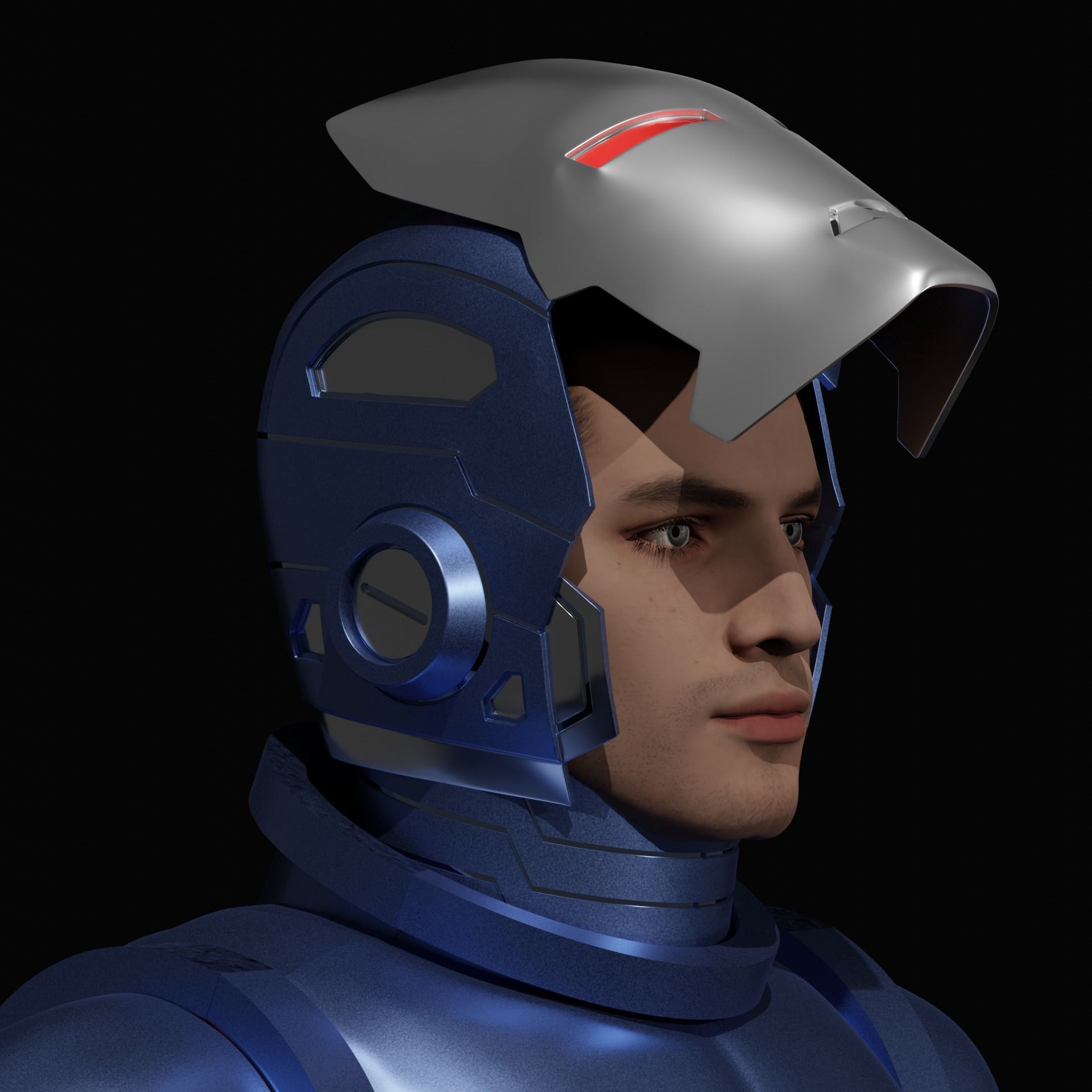 Classic Iron Man Stealth Helmet 3D print model_11