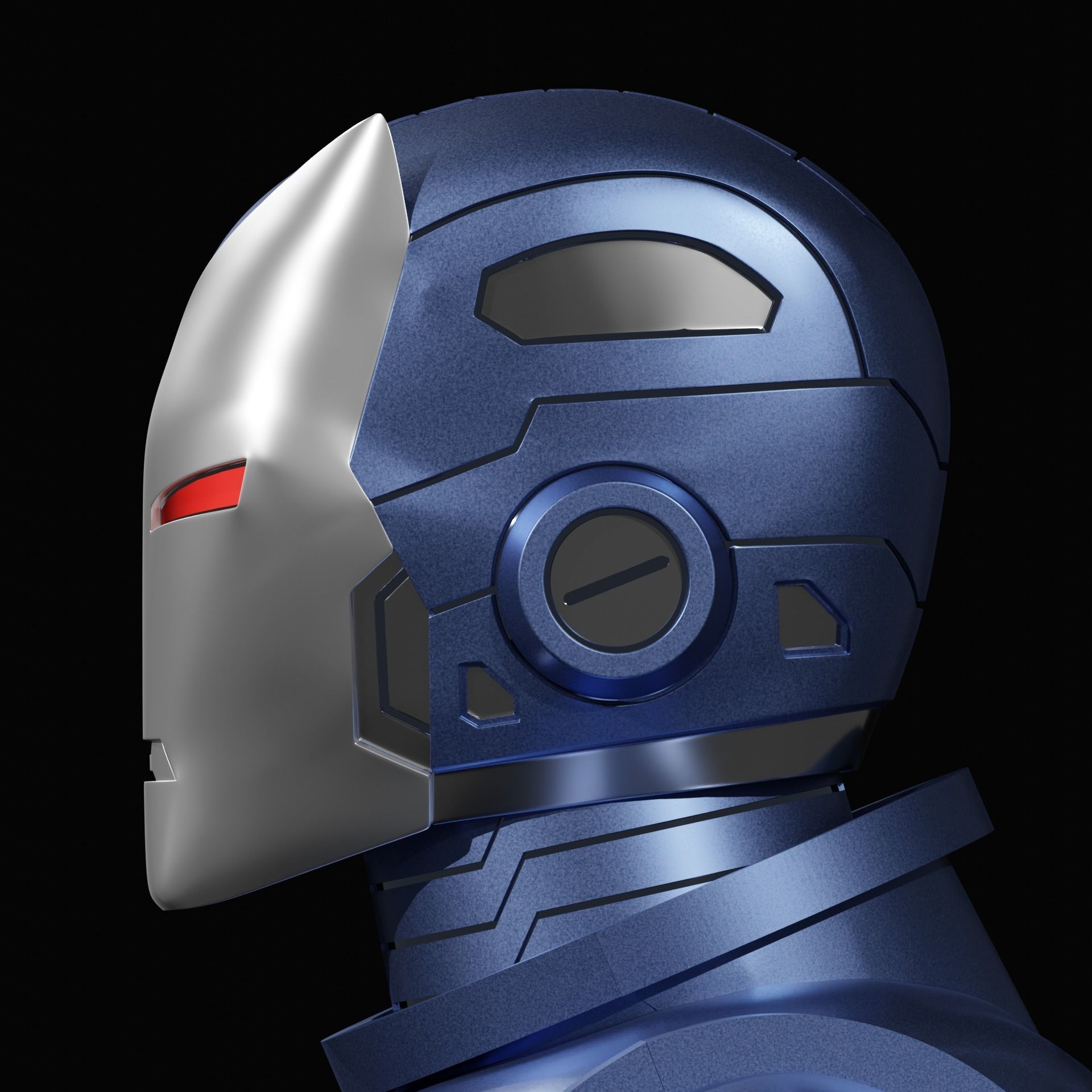 Classic Iron Man Stealth Helmet 3D print model_9