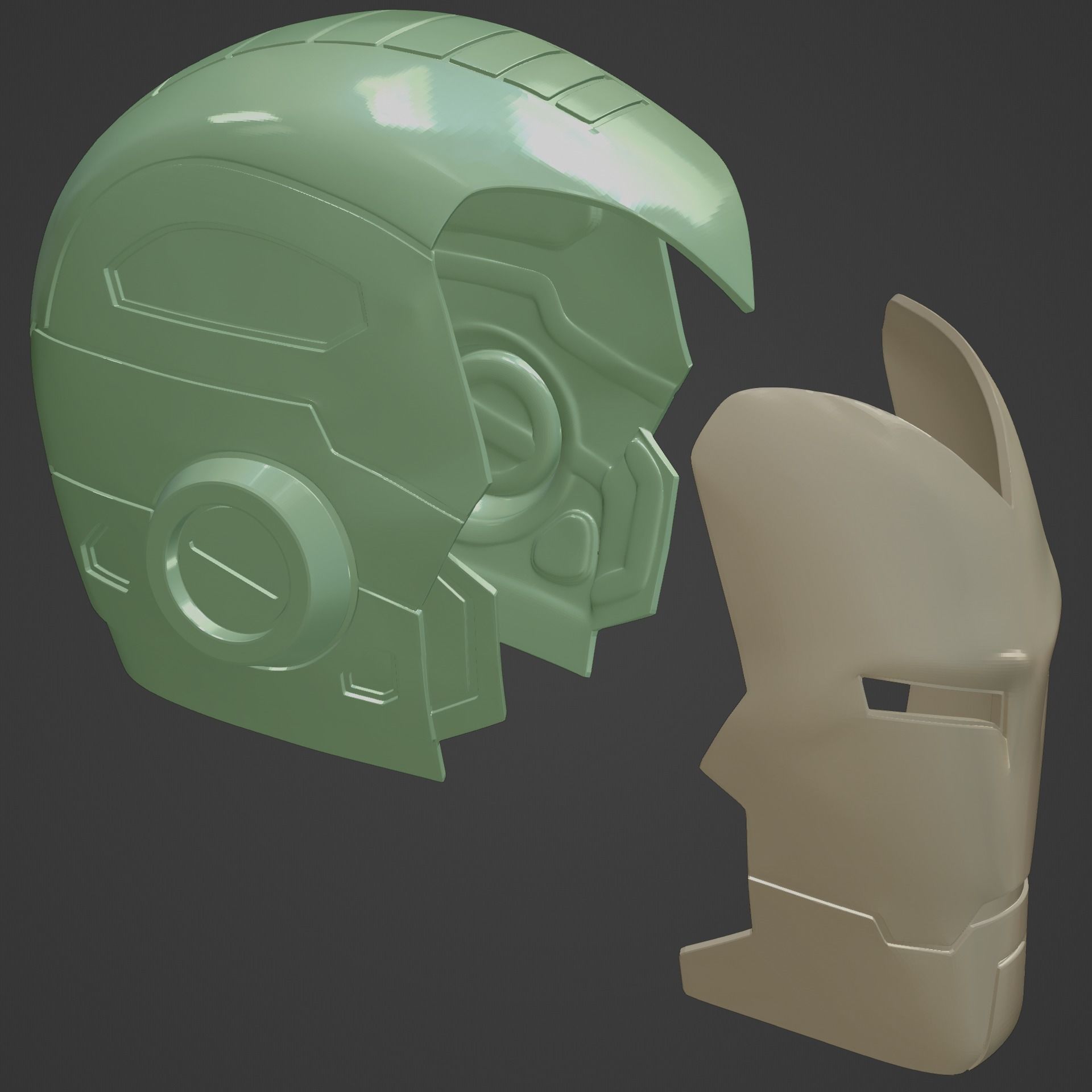 Classic Iron Man Stealth Helmet 3D print model_15
