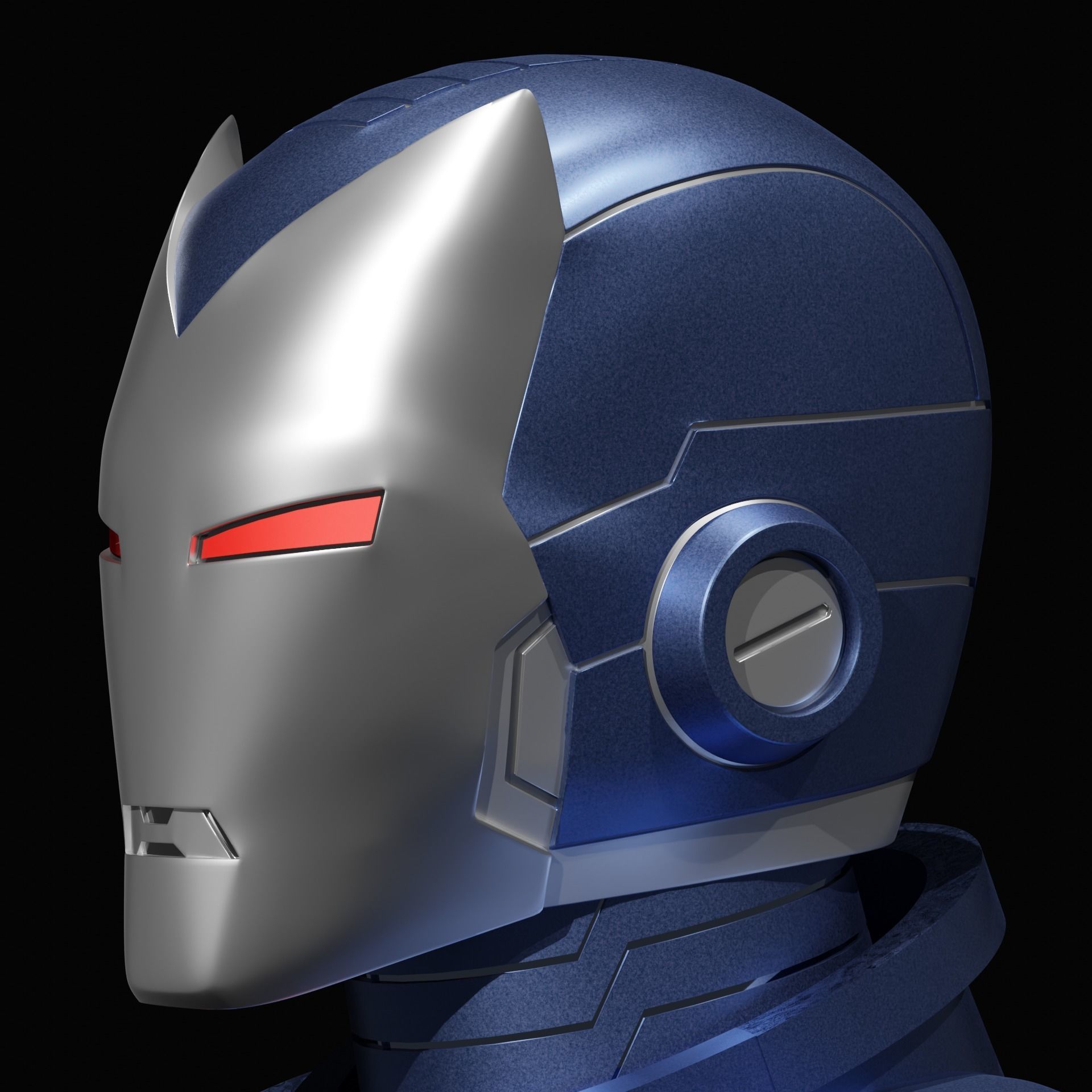 Classic Iron Man Stealth Helmet 3D print model_3