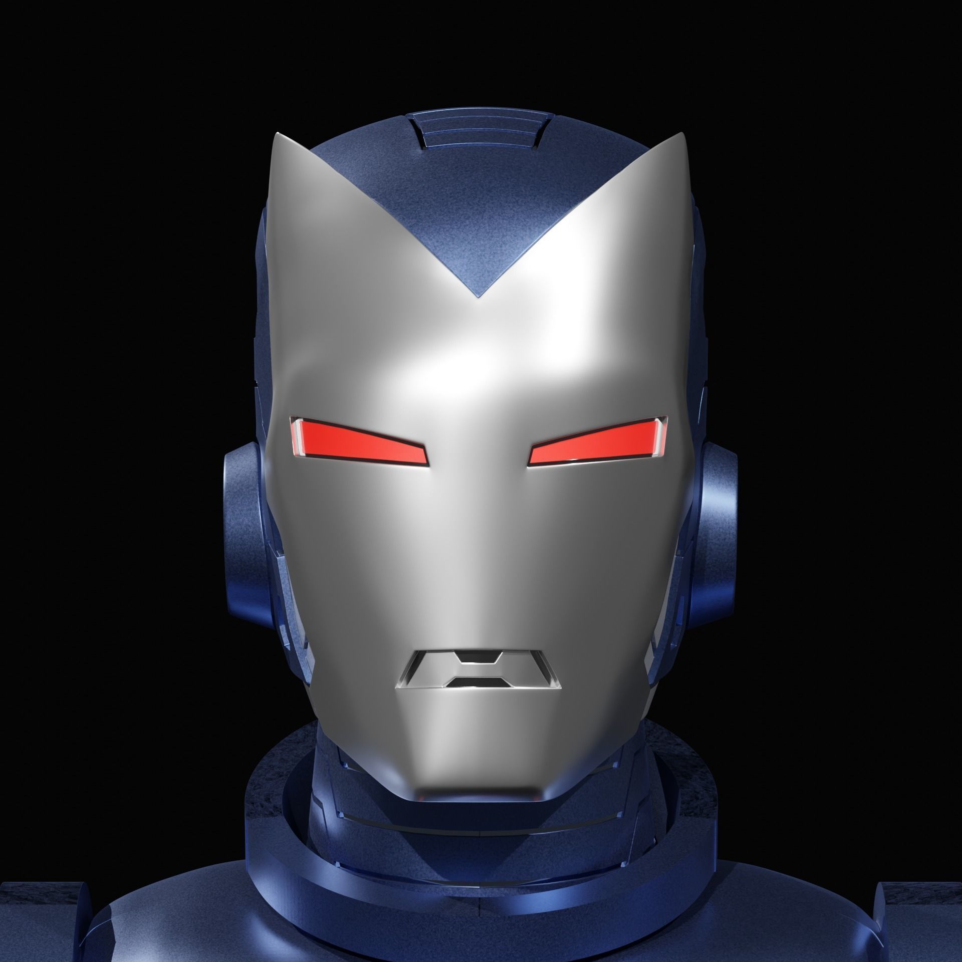 Classic Iron Man Stealth Helmet 3D print model_1