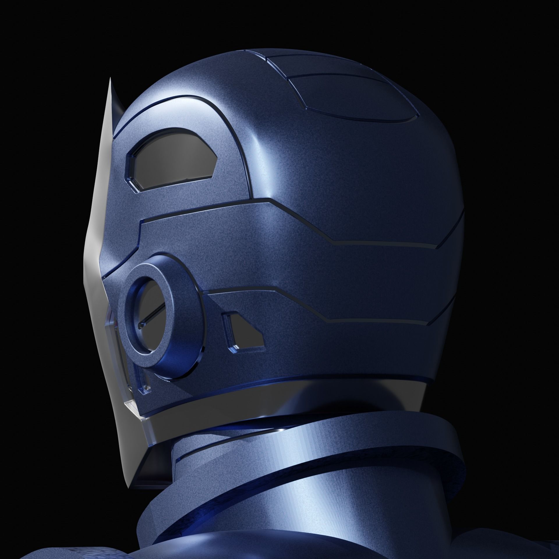 Classic Iron Man Stealth Helmet 3D print model_12